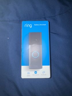 Ring battery doorbell newest model, retinal 2k wide-angle video. MSRP $100