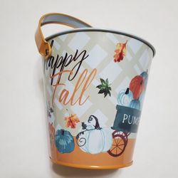 Pumpkin Bucket Fall Decor