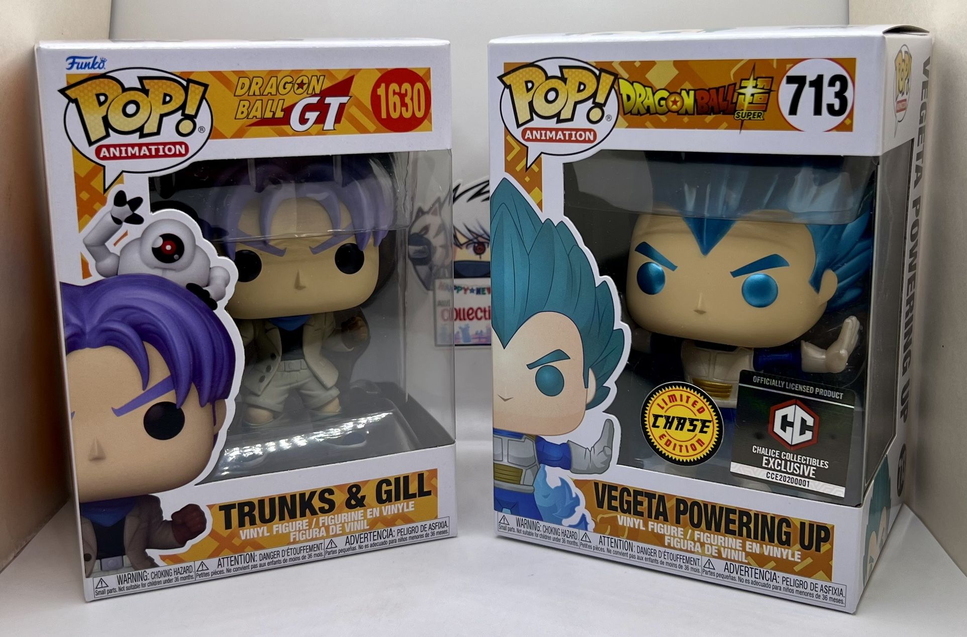 Dragonball - Trunks & SSGSS Vegeta Chase Funko POP! 2 POP Bundle