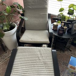 IKEA Chair And Foot Rest