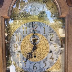 Wooden Grandfather Clock Antique