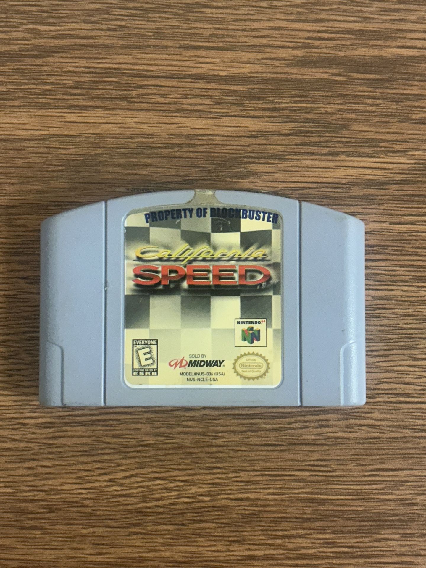 California Speed for Nintendo 64 N64 Authentic Cartridge Tested Working