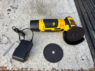 Cordless Angle Grinder with Cutting Disc and Charger