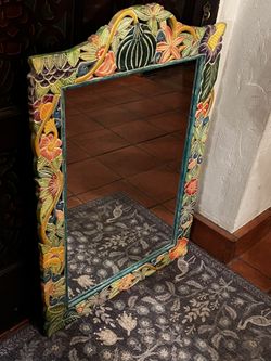 Colorful Mexican Art Mirror