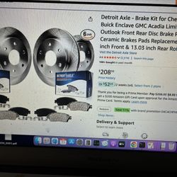 2014 Chevy Traverse Rotor And Brake Pasds