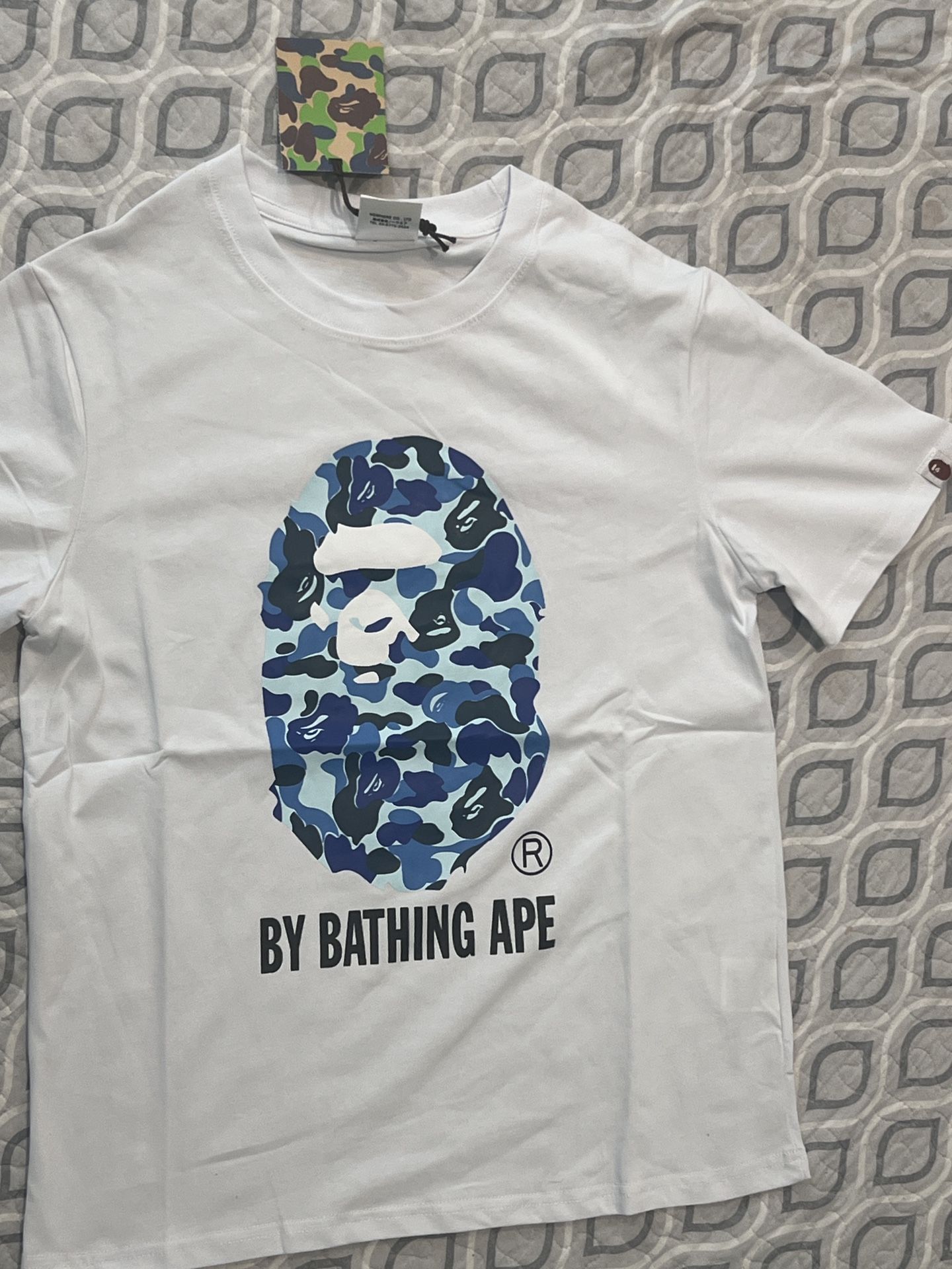A Bathing Ape T-shirt Blue Camo (price Negotiable)