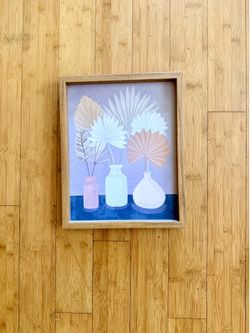 Framed floral art