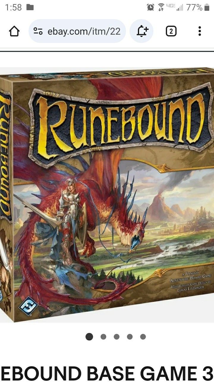Runebound 3rd Edition Boardgame Plus All Expansions