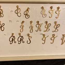 14k Gold Filled Initials..each Sold Separately 