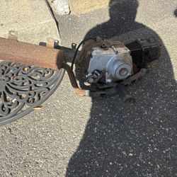 1984 atc 70 engine exhaust and pegs $225