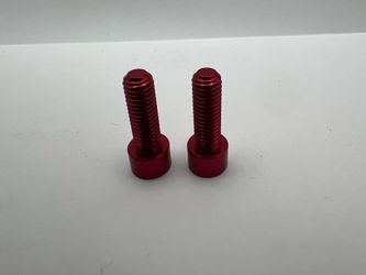 Token Alloy Water Bottle Cage Bolts Red Anodized New!