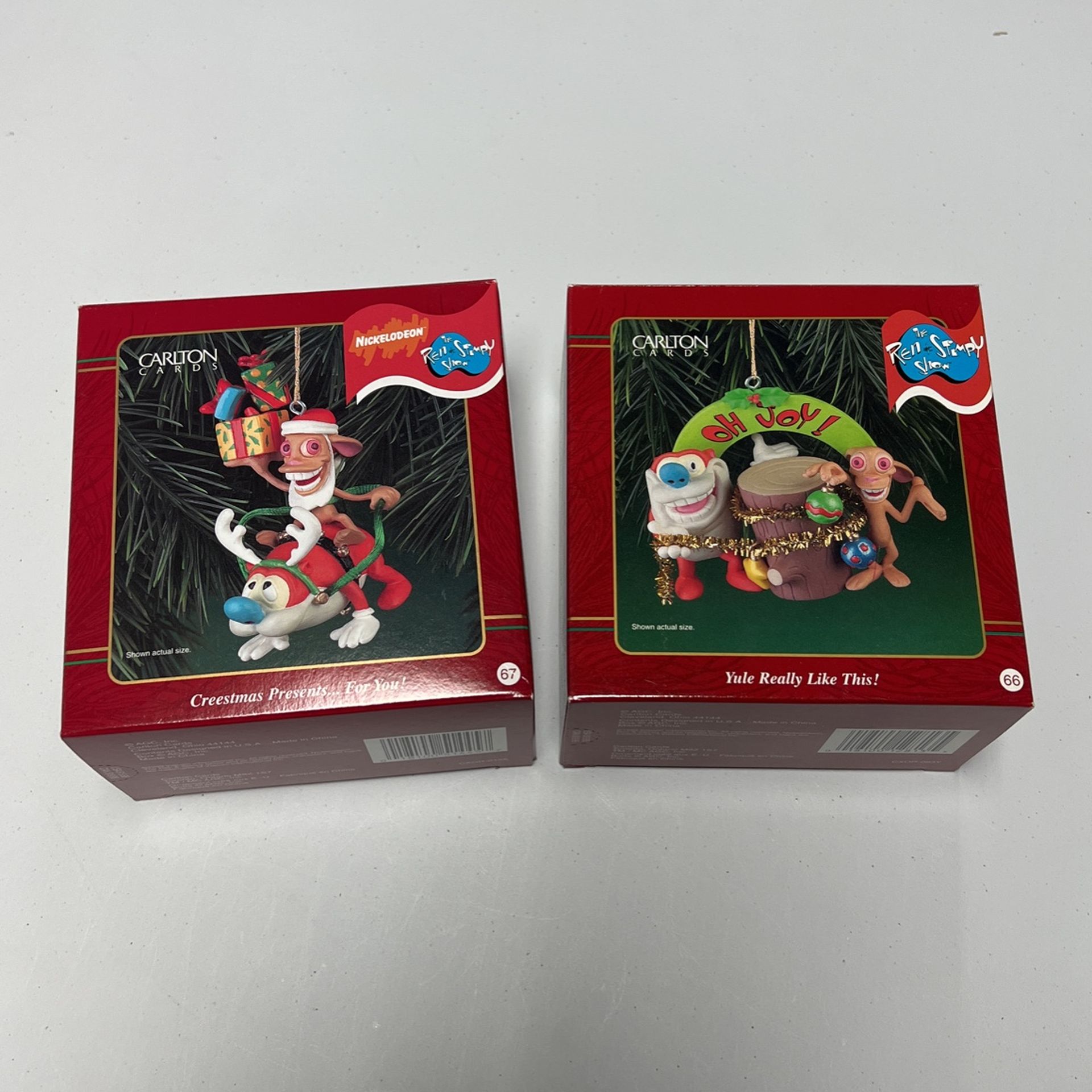 Ren and Stumpy Carlton Cards Xmas Decorations