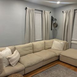 Large Couch With Ottomans 