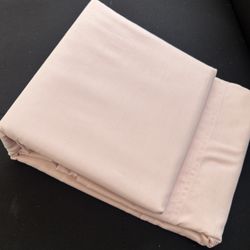 Pink 100% Cotton Full Size Flat Sheet