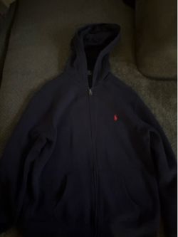 Navy Blue Polo Hoodie