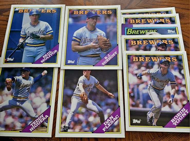 Topps Milwaukee Brewers Baseball Card Folders