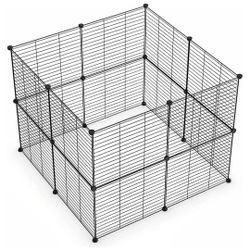 Small Animal Playpen, Guinea Pig Cages, Pet Playpen, Rabbit Cage,Small Animal Cage, Puppy Kitten Dog Playpen, Indoor Outdoor Portable Metal Wire Yard 