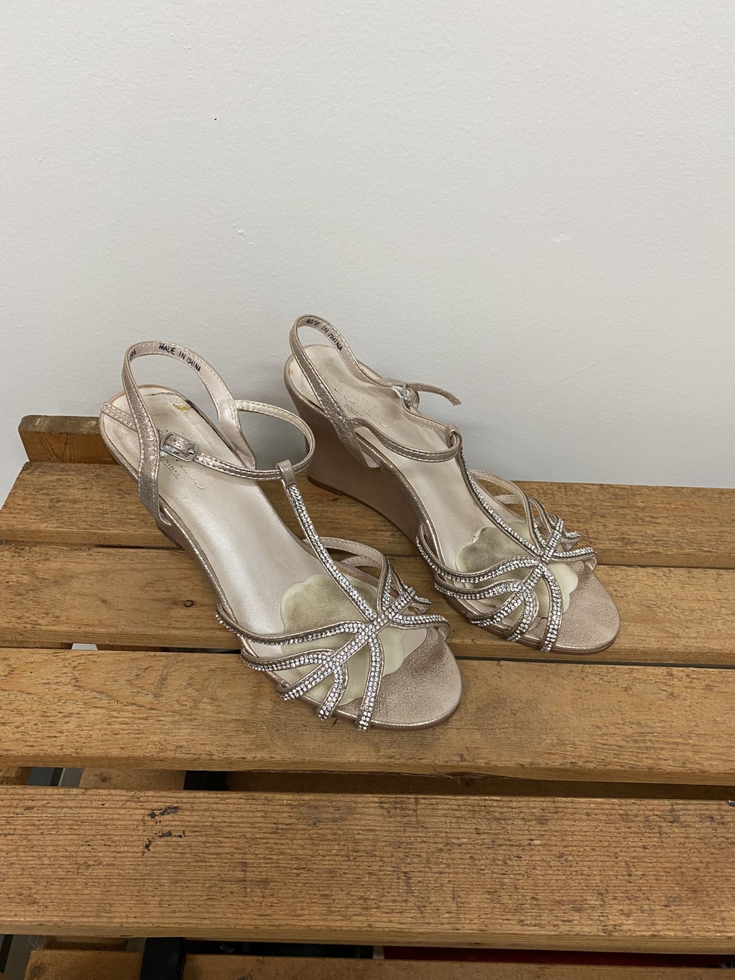 David’s Bridal Wedding Wedges