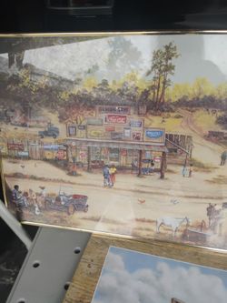 3-piece set general store Coca-Cola prints