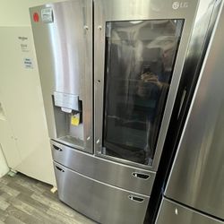 $1999 LG 23 Cu Ft SMART French Door Refrigerator, InstaView, Door in Door & Craft Ice, Counter Depth, One Yr Warranty
