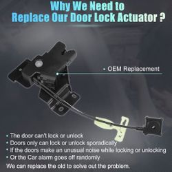 Rear Door Trunk Lid Door Lock Actuators Compatible with Lincoln Town Car 2008 09 10 2011 Rear Door Side Replacement 8W1Z-(contact info removed)-A
