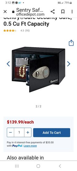 SAFE. Sentry Safe 14x10x 9