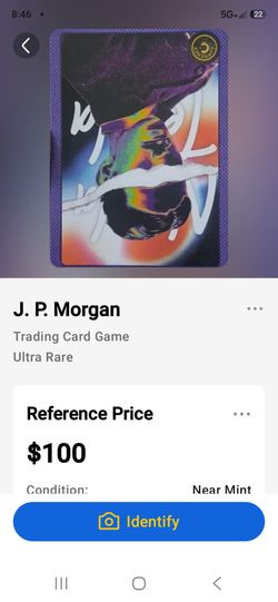 J.P. Morgan Ultra Rare Trading Card