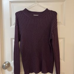 Jessica Simpson Size S Mauve Ribbed Cable Knit Sweater
