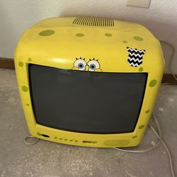 SpongeBob CRT TV with Remote 