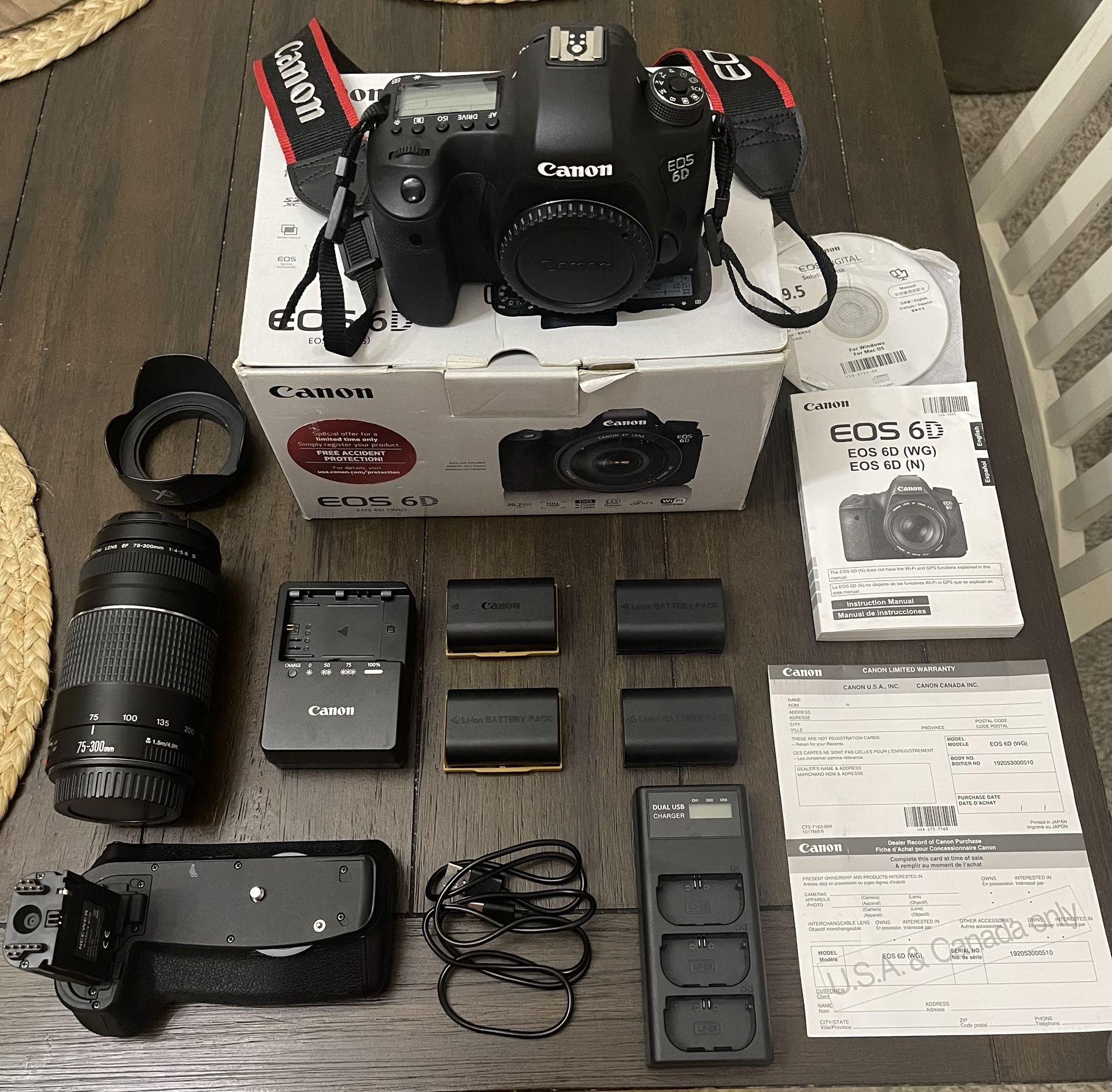 Canon 6d with alot of extras " NO TRADES "