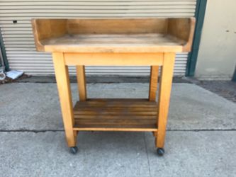 John Boos Butcher Block Kitchen Cart “Pro Chef”