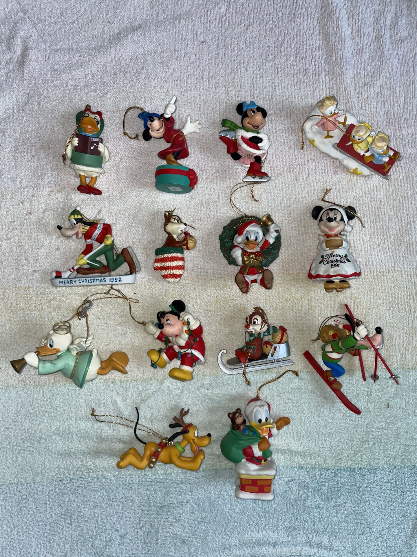 Vintage Mickey and Friends Ornaments 