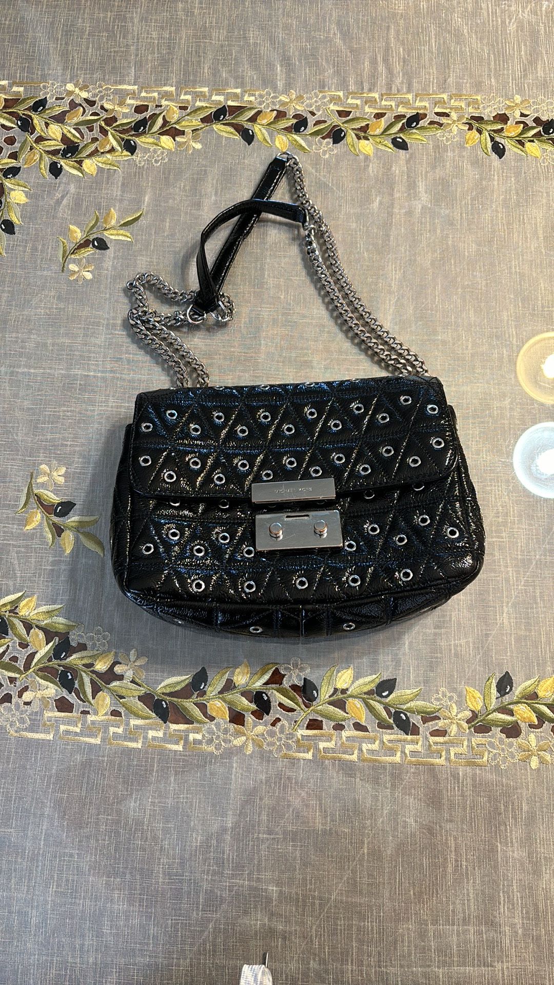 Michael Kors Sloan Grommeted Leather Purse