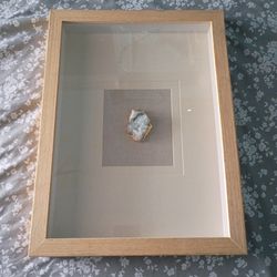 Framed mineral art