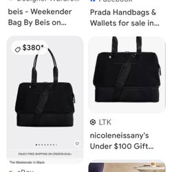 BÉIS ORIGINAL WEEKEND TRAVEL BAG ONLY MISSING STRAP