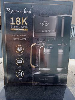 The Professional Series 18K Signature Series 12-Cup Digital Coffee Maker