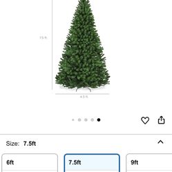 Christmas Tree 7.5 foot artificial green