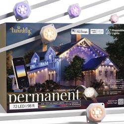  Twinkly Permanent Outdoor Lights, Smart RGB + CCT Outdoor Lights