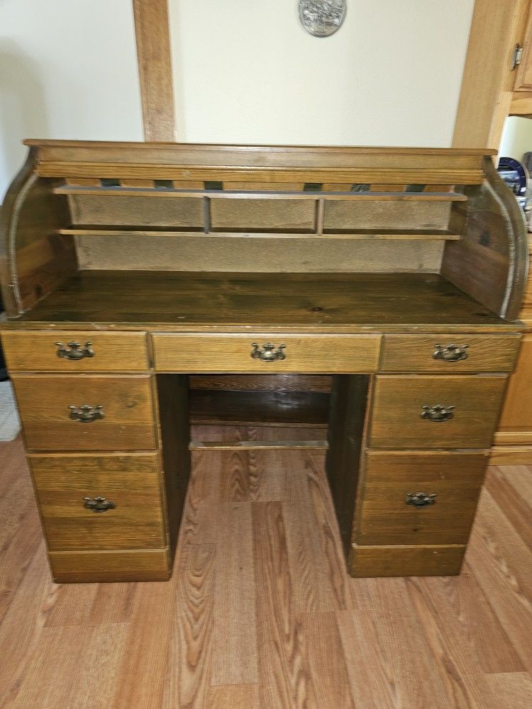 Roll-Top Secretary Desk