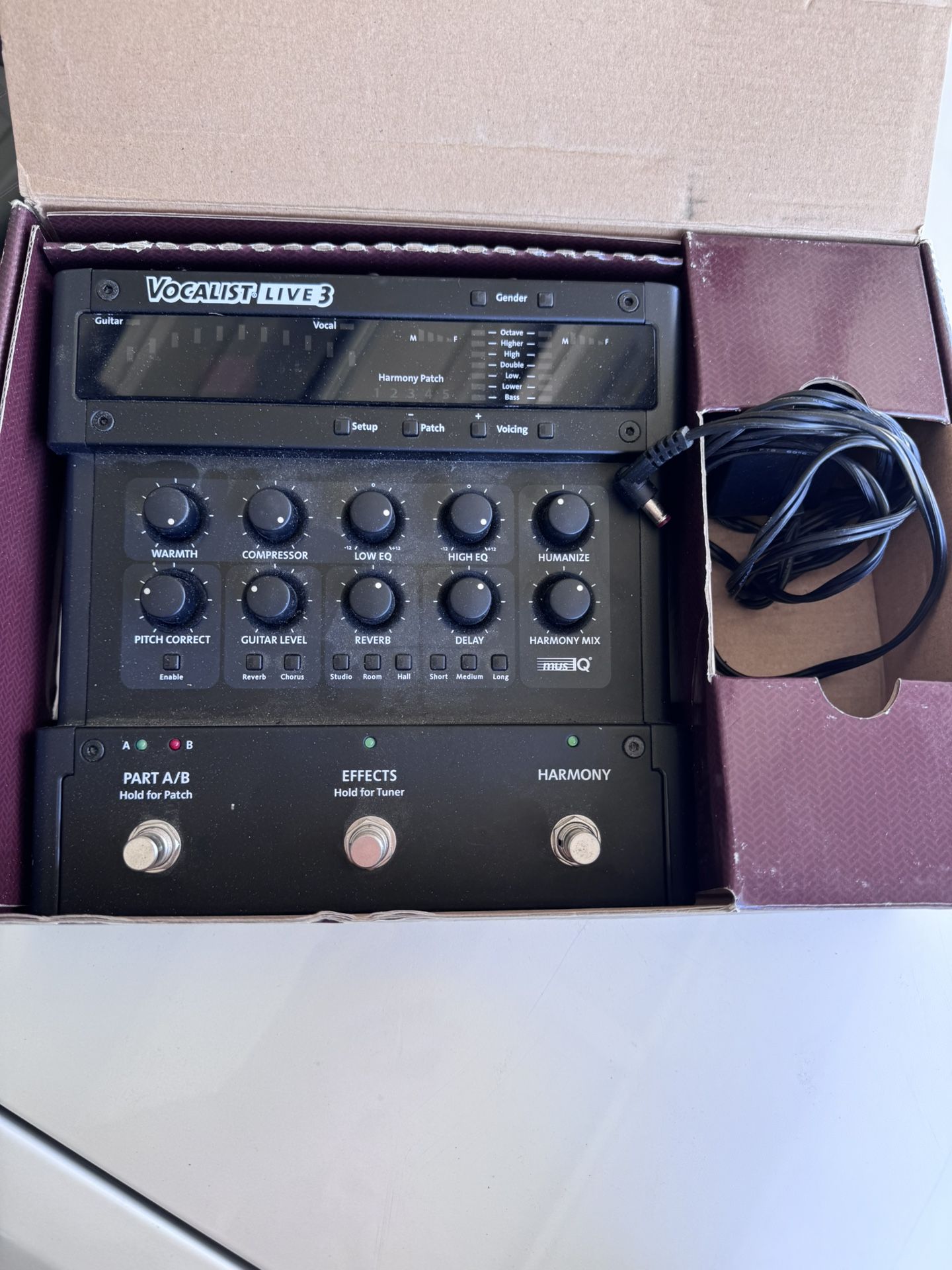 Digitech Vocalist Live 3 Harmony Pedal