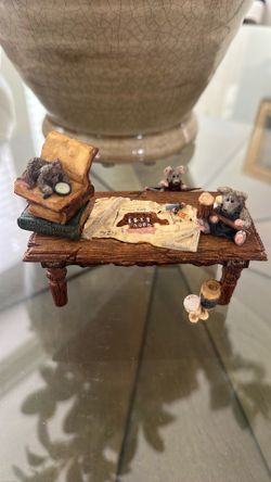 Boyd’s bear, Noah’s arc table