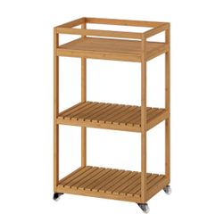 bamboo cart - 16.5 x 13 x 30”