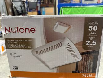 Broan-NuTone 50 CFM Ceiling Bathroom Exhaust Fan with Incandescent Light