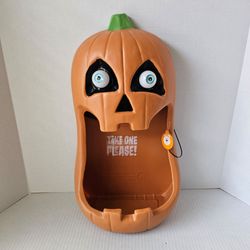 Halloween Whimsy Jack-O-Lantern Animated Candy Bowl NEW