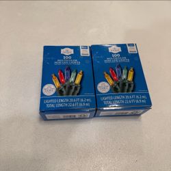 Holiday Time 100 Multicolor Mini LED Lights - 2 Sets