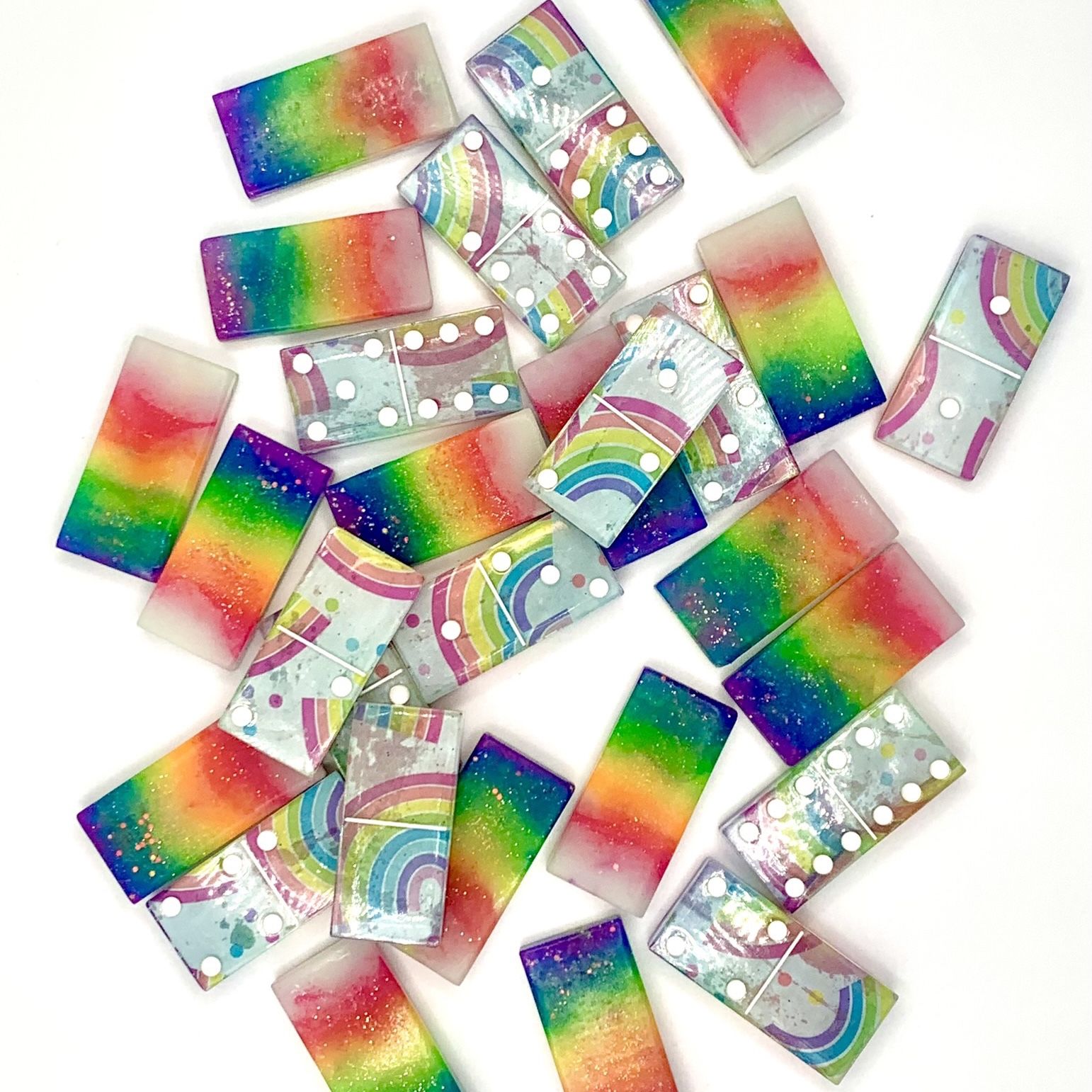 Custom Rainbow Domino Set!