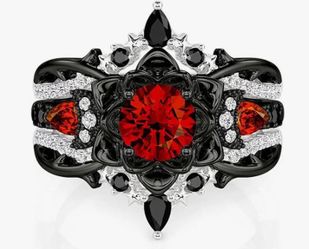 Jeulia 2PCS Wedding Ring Set (Size 6.5) - Used Like New