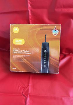 Motorola surfboard wireless cable modem gateway model number SBG900