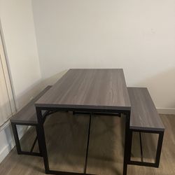 Grey Bench Table