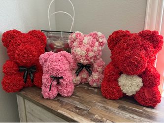 Flower teddy bear